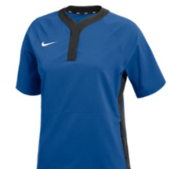 WOMENS NIKE STOCK SHORT SLEEVE WINDSHIRT DO9172-493 - NWT - Picture 1 of 3